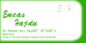 eneas hajdu business card